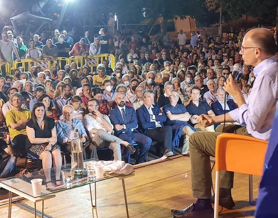 Enrico Letta alla Festa de L’Unità a San Miniato