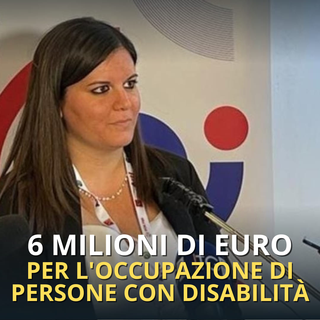 6 MILIONI DI EURO PER L’OCCUPAZIONE DI PERSONE CON DISABILITÀ