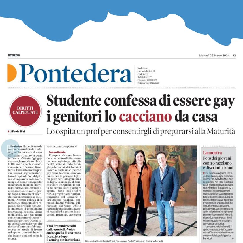 Studente confessa di essere gay: i genitori lo cacciano di casa