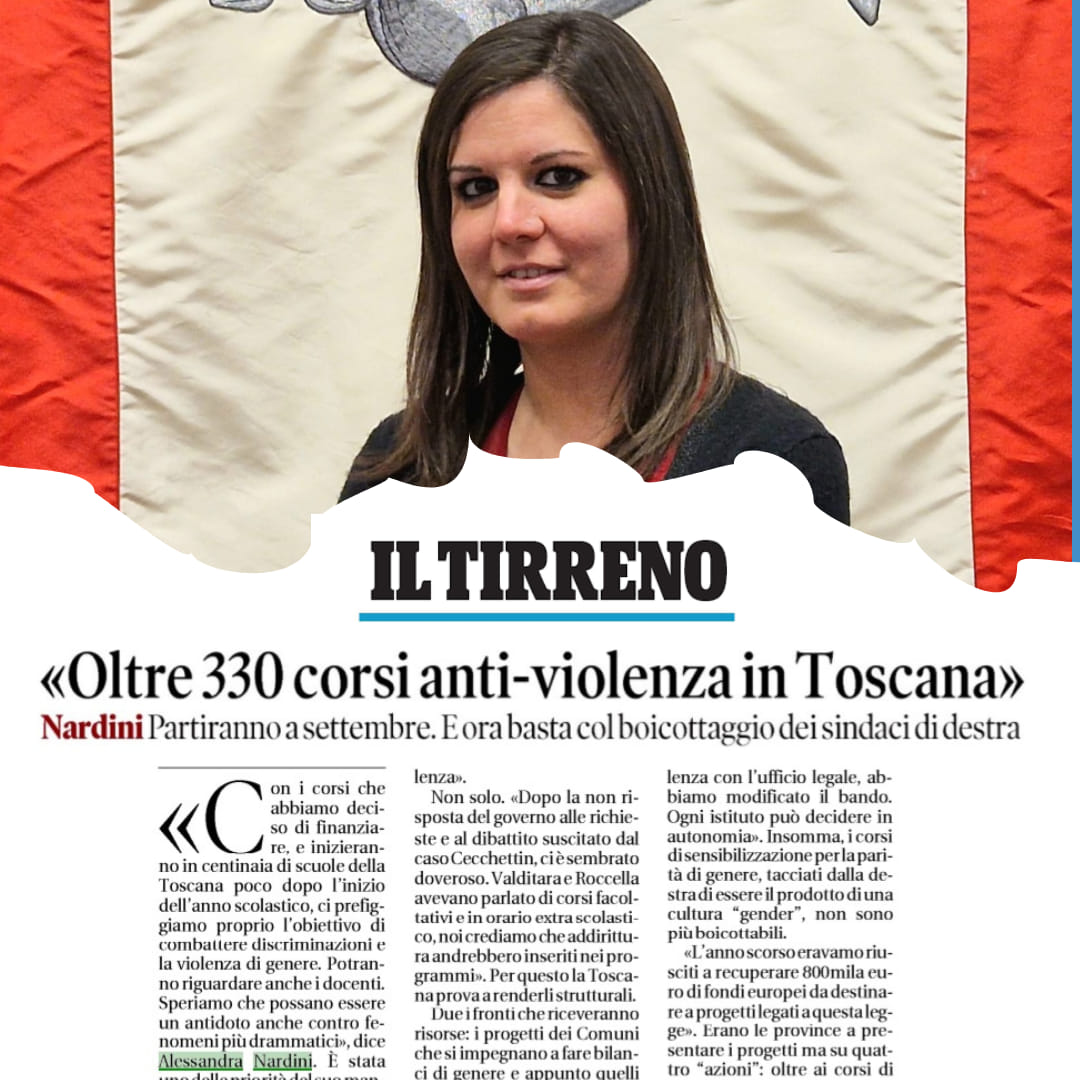 OLTRE 330 CORSI ANTI-VIOLENZA IN TOSCANA