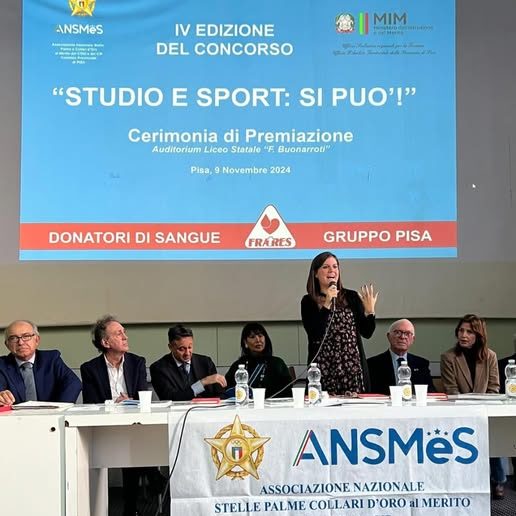 ALLA CERIMONIA DI PREMIAZIONE DELLA IV EDIZIONE DEL CONCORSO “SPORT E STUDIO: SI PUÒ